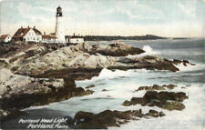 Portland Head Light,ME Leighton Cumberland County Maine Antique Postcard Vintage picture