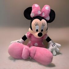 Disney MINNIE MOUSE Plush Pink Polka Dot Dress Stuffed Animal Toy Doll 15