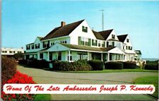 Postcard Home Of The Late Ambassador Joseph P. Kennedy chrome chrome Cape Cod Ma picture