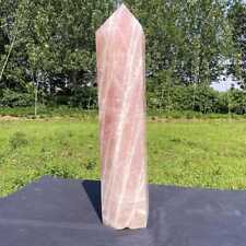 17.9LB Natural Rose Quartz Obelisk Large Tower Crystals Repair Wand Point Reiki picture