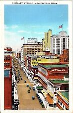 Nicollet Ave Minneapolis Minnesota Postcard PM Robbinsdale MN Cancel WOB Note 1c picture