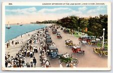 Postcard A Sunday Afternoon At Lake Shore Lincoln Park Chicago Illinois Posted picture