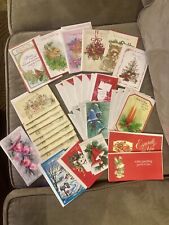 35 Vintage Hallmark Christmas Originals Mixed Lot of Unused Greeting Cards picture