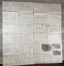 Vintage Royal Mail Coach Plans Drawings Set Of 6 Printed 1977 Amish Prints READ picture