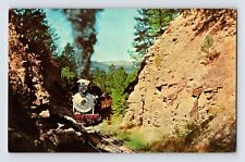 Postcard Railroad Train Klondike Casey Narrow Gauge Steam Hill City SD 1960s picture