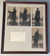 THEODORE ROOSEVELT Signed White House Card & Framed 1902 Photo PSA/DNA Cert RARE picture