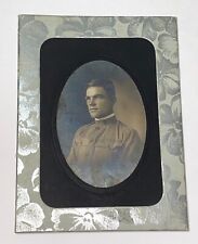 Rare Antique American WWI Army Officer 2nd Lt Russell 6th Pioneer Infantry Photo picture
