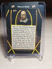2022 Pieces Of The Past WILLIAM SHAKESPEARE JUMBO RELIC (b) picture
