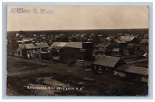 1913 Perth North Dakota Real Photo Postcard RPPC Residence District ND Homes picture
