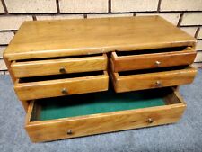 WOOD MACHINIST CHEST TOOLBOX VINTAGE Solid project props old hand made OS picture