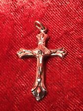 VTG INRI JESUS HANDCRAFTED IN ITALY CRUCIFIX PENDANT CHARM picture