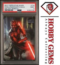 DARTH MAUL PSA 9 2011 Topps Star Wars Galaxy Series 6 The Challenge of #714 picture