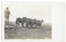 Moro, OR Oregon 1910 RPPC Postcard, Plowing in Sherman County, Oregon, Farming picture