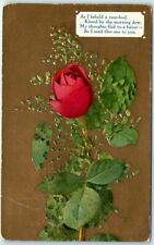 Postcard - As I beheld a rose-bud picture