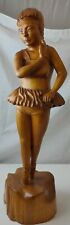 Vintage J. Keyes Sculpture - Ballerina Handmade Wooden  Size 24in* 7in* 7in picture