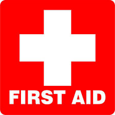 5in x 5in First Aid Permanent Vinyl Sticker Wall Sign Door Permanent Decal picture