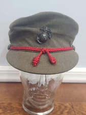 WWII Women's Marine Corps Uniform Service Hat Named Size 22 USMCWR Marines Orig. picture