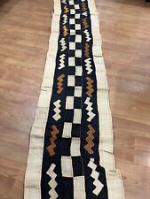 genuine 10 feet African (Congo) Kuba Raffia cloth fabric, natural woven handmade picture