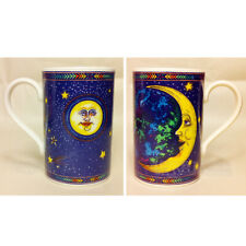 Rare Dunoon Cosmos Mug Celestial Sun Moon Jane Adderley Vintage Handcrafted picture