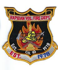 Rapidan (Orange County) VA Virginia Volunteer Fire Dept. Co. 10 patch - NEW picture