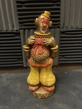 MCM Happy Clown Statues Figurine Progressive Arts Vintage Retro 18.5