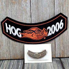2006 HOG Harley Davidson Owners Group Member Patch & Pin for Rocker Jacket/Vest picture