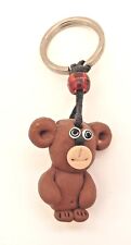 Monkey   Keyring    Clay   NEW  3235 picture