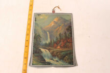 Antique Keen Kutter Advertising Wall Hanger Print River Camping Scene picture