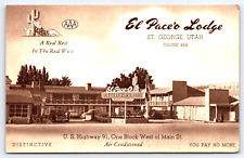 Postcard St. George Utah El Pace'o Lodge 