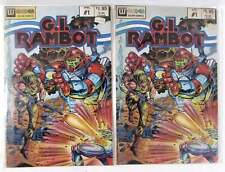 G.I. Rambot Lot of 2 #1 x2 Wonder color Comics (1987) 1st Print Comic Books picture