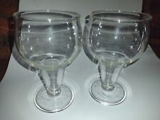 2 Vintage Hollow Stem Beer Glass In Excellent Used Condition MINT, Clean picture