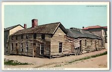 postcard First House Built Of Lumber In California At Monterey B7 picture