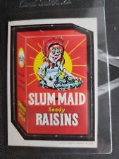 1967 Topps Wacky Packages DIE-CUT Series #6 of 44 SLUM-MAID RAISINS picture