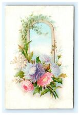 Victorian Advertising Trade Card Chicoree Le Roilles Flowers   tc1-10 picture