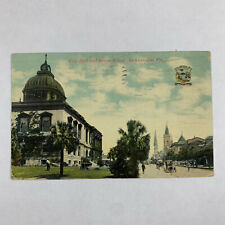 Postcard Florida Jacksonville FL City Hall Ocean Street 1912 Posted Divided Back picture