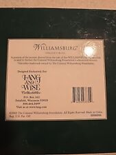 NIB LANG & WISE COLONIAL WILLIAMSBURG PALACE GATES  picture