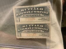 1901 - BUFFALO RAILWAY COMPANY - RAILROAD TICKET - picture