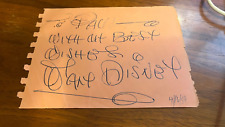 Authentic Hand-Signed Walt Disney Autograph - BOLD - Original Owner - DATED picture