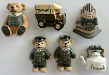Vintage Lot Of 6 Harrods Delivery Truck Refrigerator Magnets London England picture