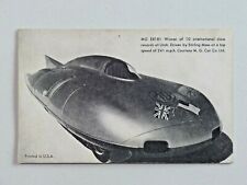 Vintage 1957 MG EX181 Speed Records Automobilia Exhibit Card 8972 picture