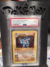 1999 Pokemon Game Shadowless 1st Edition #8 Machamp - Holo PSA 9 MINT picture