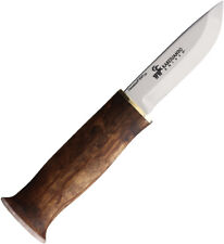 Karesuando Kniven Sami Nulpu Hunter Brown Birch RWl-34 Fixed Blade Knife 363002 picture