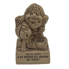 VTG 1973 Paula Funny Playful Love Gift Caveman Couple Figurine ‘A Bit Oversexed’ picture