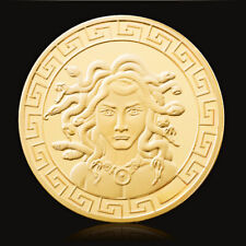 U.S.A Coin Snake Haired Banshee Medusa Commemorative Challenge Coins Gold Plated picture