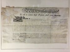 1794 Land Grant signed By 1st Pa. Governor....Major General Thomas Mifflin picture