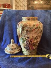 Vintage Handmade Vase,   Ms. Syke’s, 1973,  Beautiful Designs.. 15 Inches Tall picture
