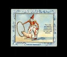 1910 T62 Turkish Trophies Fortune Series (18 Clown) #89 YOU ARE WHIMSICAL picture