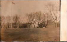 Fort Omaha Guardhouse & Quarters Building Nebraska NE 1900s RPPC Postcard Photo picture