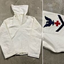 VTG ARMY MEDIC NURSE Uniform Shirt WW2 Top American Red Cross S/XS Military WWII picture