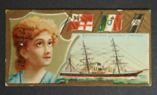 SS Letimbro Italian Italy Ocean and River Steamers Tobacco Card Duke's Cigarette picture